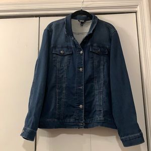 Buffalo David Bitton Womens Knit Denim Jacket